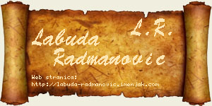 Labuda Radmanović vizit kartica